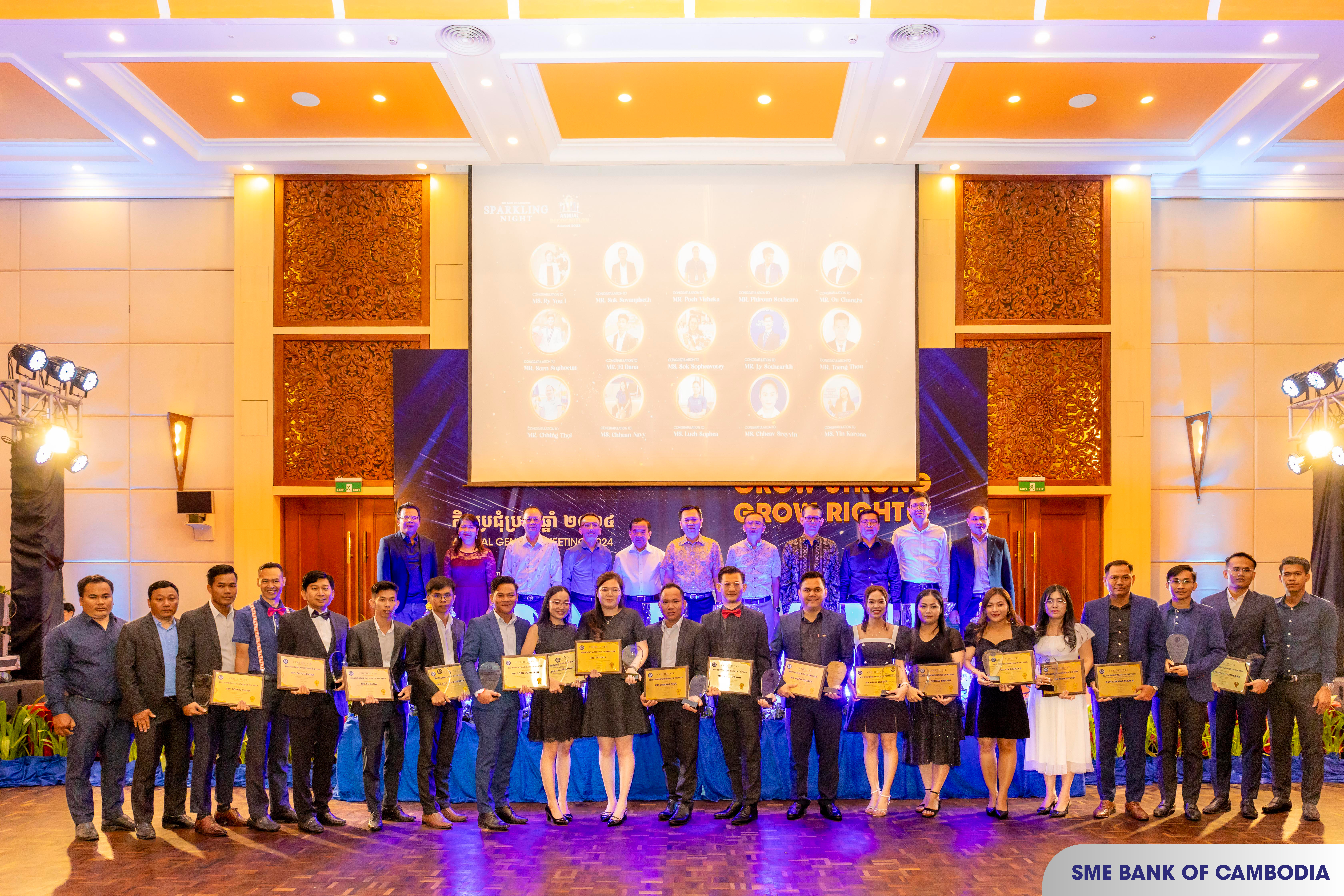 SME Bank of Cambodia held its Annual Gala Dinner under the theme of “Sparkling Night”
